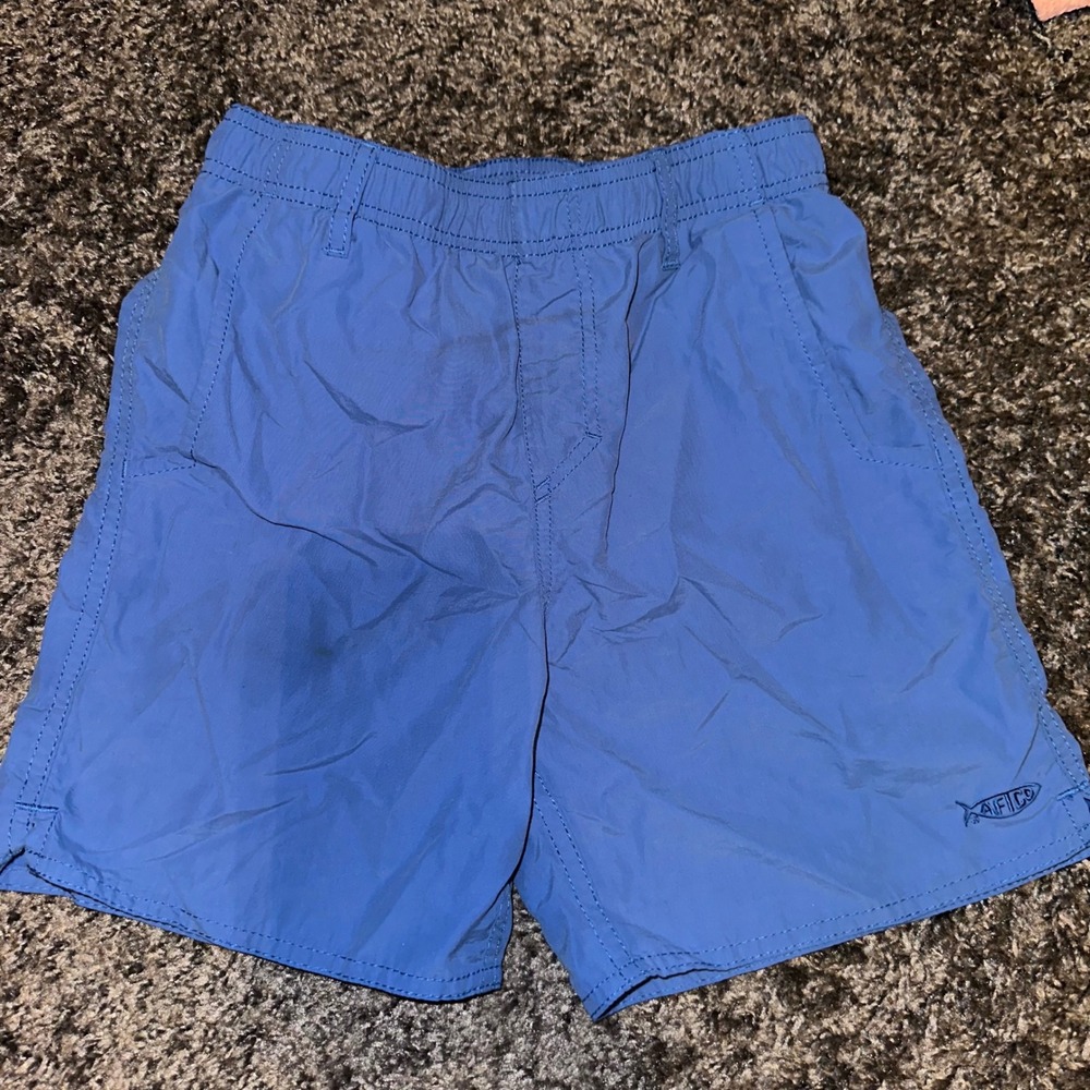 AFTCO American Fishing Tackle Co. Swim Trunks Shorts Blue Mesh Lined M‎